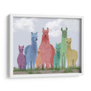 Familia Pastel Llama - Fab Funky | Cuadro decorativo de Canvas Lab