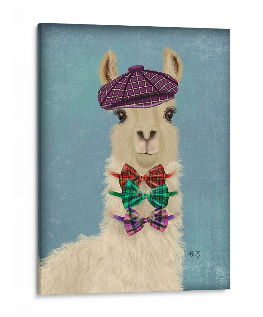 Llama Dapper - Fab Funky | Cuadro decorativo de Canvas Lab