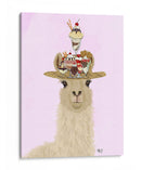 Sombrero De Helado De Llama - Fab Funky | Cuadro decorativo de Canvas Lab