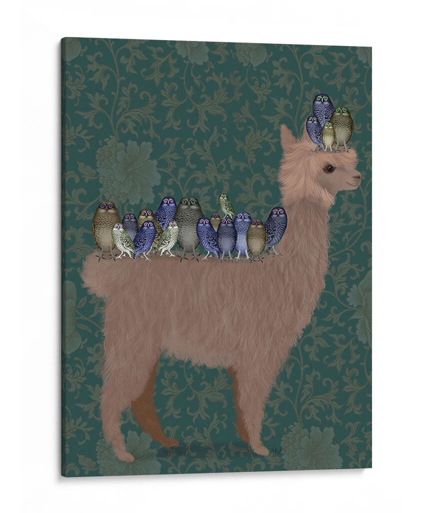 Búhos De Llama, Completo - Fab Funky | Cuadro decorativo de Canvas Lab