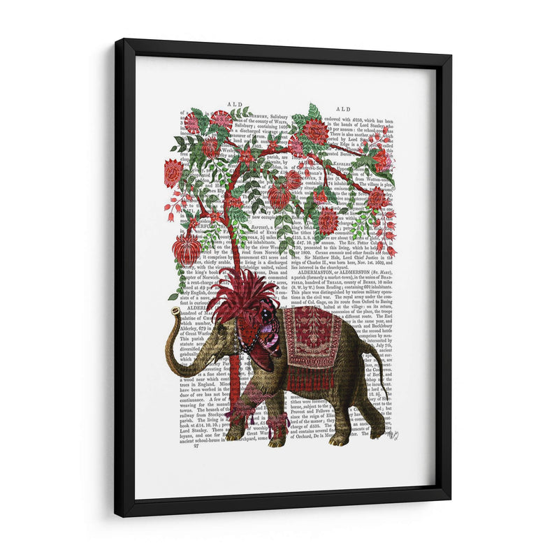 Niraj Elefante, Árbol Rojo - Fab Funky | Cuadro decorativo de Canvas Lab