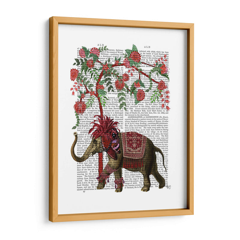 Niraj Elefante, Árbol Rojo - Fab Funky | Cuadro decorativo de Canvas Lab