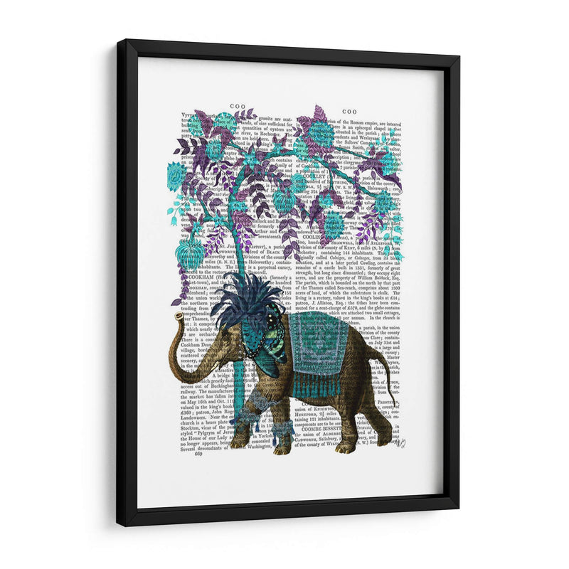 Niraj Elefante, Árbol Azul - Fab Funky | Cuadro decorativo de Canvas Lab