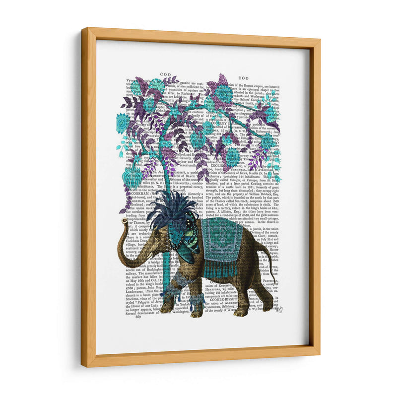 Niraj Elefante, Árbol Azul - Fab Funky | Cuadro decorativo de Canvas Lab