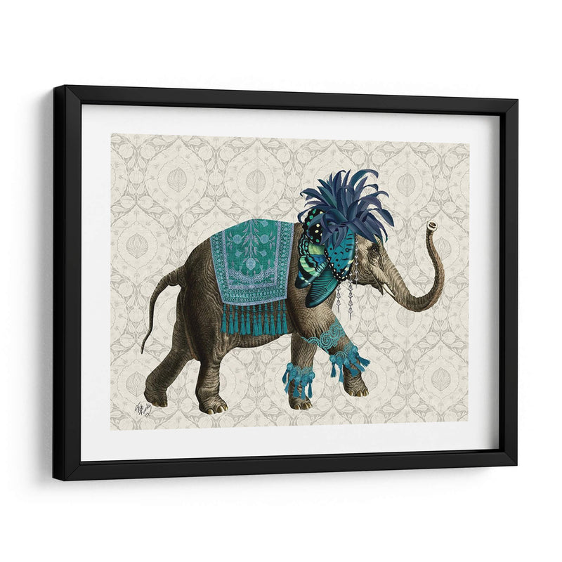 Niraj Elefante, Azul - Fab Funky | Cuadro decorativo de Canvas Lab