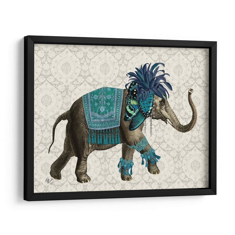 Niraj Elefante, Azul - Fab Funky | Cuadro decorativo de Canvas Lab