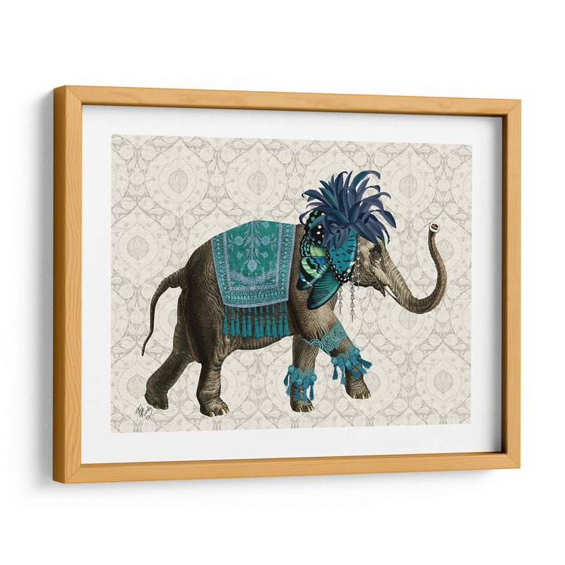 Niraj Elefante, Azul - Fab Funky | Cuadro decorativo de Canvas Lab