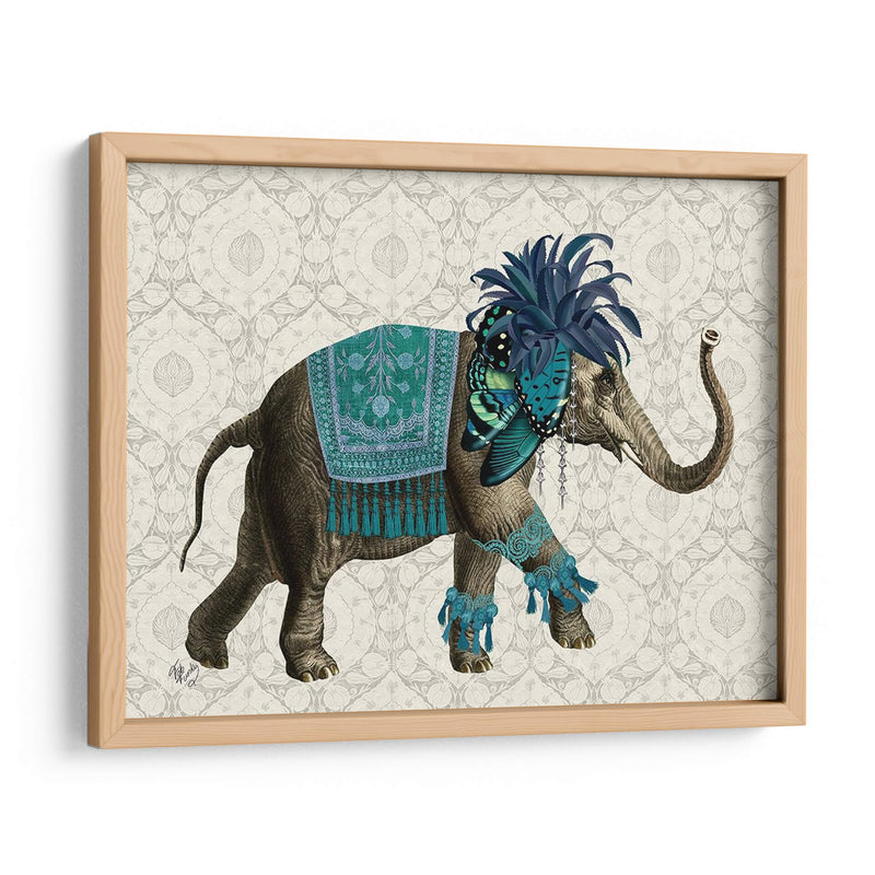 Niraj Elefante, Azul - Fab Funky | Cuadro decorativo de Canvas Lab