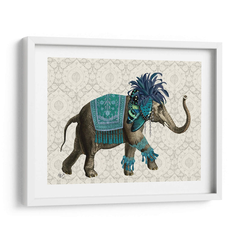 Niraj Elefante, Azul - Fab Funky | Cuadro decorativo de Canvas Lab