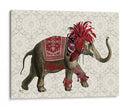 Niraj Elefante, Rojo - Fab Funky | Cuadro decorativo de Canvas Lab