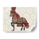 Niraj Horse, Rojo - Fab Funky | Cuadro decorativo de Canvas Lab