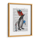 Impresión De Libros De Pingüinos Y Sombrero De Pescado - Fab Funky | Cuadro decorativo de Canvas Lab