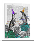 Impresión De Libros De Pingüinos De Fiesta - Fab Funky | Cuadro decorativo de Canvas Lab
