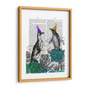 Impresión De Libros De Pingüinos De Fiesta - Fab Funky | Cuadro decorativo de Canvas Lab
