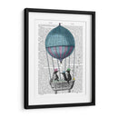 Pingüinos En La Impresión Del Libro De Baño De Globo - Fab Funky | Cuadro decorativo de Canvas Lab