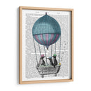 Pingüinos En La Impresión Del Libro De Baño De Globo - Fab Funky | Cuadro decorativo de Canvas Lab