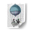 Pingüinos En La Impresión Del Libro De Baño De Globo - Fab Funky | Cuadro decorativo de Canvas Lab