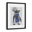 Penguin Chef Book Print - Fab Funky | Cuadro decorativo de Canvas Lab
