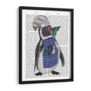 Penguin Chef Book Print - Fab Funky | Cuadro decorativo de Canvas Lab