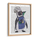 Penguin Chef Book Print - Fab Funky | Cuadro decorativo de Canvas Lab