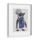 Penguin Chef Book Print - Fab Funky | Cuadro decorativo de Canvas Lab