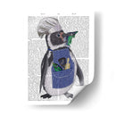 Penguin Chef Book Print - Fab Funky | Cuadro decorativo de Canvas Lab