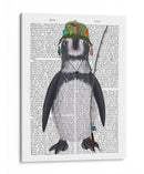 Libro De Pesca Pingüino Imprimir - Fab Funky | Cuadro decorativo de Canvas Lab