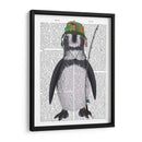 Libro De Pesca Pingüino Imprimir - Fab Funky | Cuadro decorativo de Canvas Lab