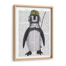 Libro De Pesca Pingüino Imprimir - Fab Funky | Cuadro decorativo de Canvas Lab