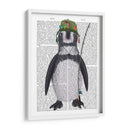 Libro De Pesca Pingüino Imprimir - Fab Funky | Cuadro decorativo de Canvas Lab