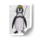 Libro De Pesca Pingüino Imprimir - Fab Funky | Cuadro decorativo de Canvas Lab