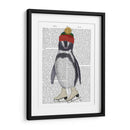 Impresión Del Libro De Patinaje Sobre Hielo Pingüino - Fab Funky | Cuadro decorativo de Canvas Lab
