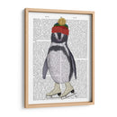 Impresión Del Libro De Patinaje Sobre Hielo Pingüino - Fab Funky | Cuadro decorativo de Canvas Lab