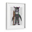 Impresión Del Libro De Esquís De Pingüino - Fab Funky | Cuadro decorativo de Canvas Lab
