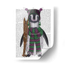 Impresión Del Libro De Esquís De Pingüino - Fab Funky | Cuadro decorativo de Canvas Lab