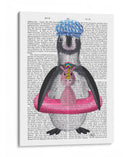 Libro De Anillo De Goma Penguin Unicornio Imprimir - Fab Funky | Cuadro decorativo de Canvas Lab