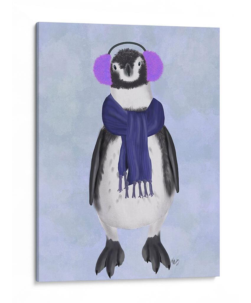 Muffs De Oreja Pingüino - Fab Funky | Cuadro decorativo de Canvas Lab
