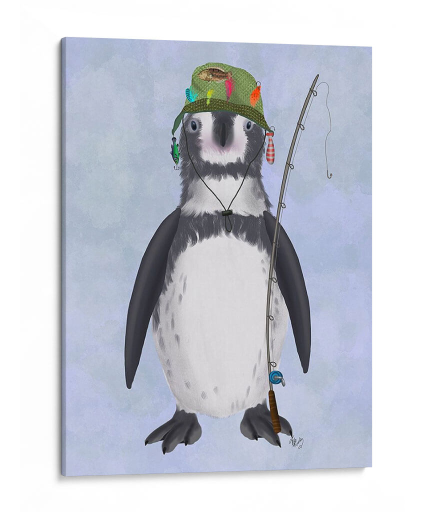 Pesca De Pingüinos - Fab Funky | Cuadro decorativo de Canvas Lab