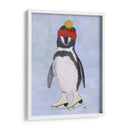 Pinguin Patinaje Sobre Hielo - Fab Funky | Cuadro decorativo de Canvas Lab