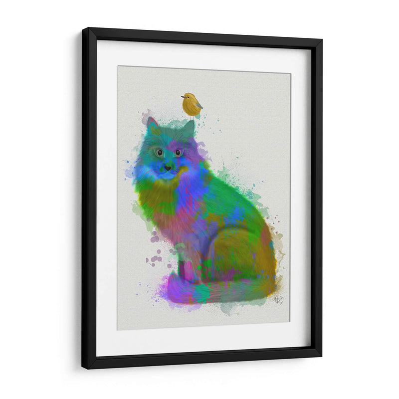 Cat Rainbow Splash 12 - Fab Funky | Cuadro decorativo de Canvas Lab