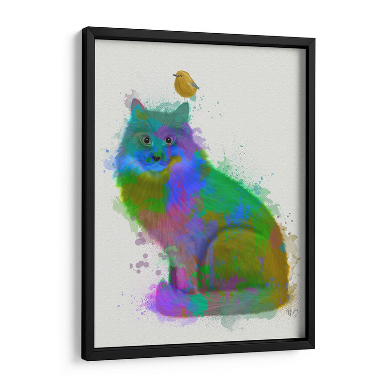 Cat Rainbow Splash 12 - Fab Funky | Cuadro decorativo de Canvas Lab