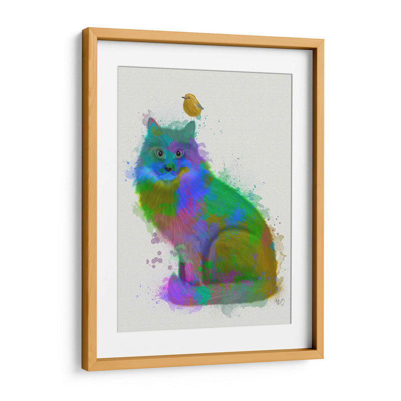 Cat Rainbow Splash 12 - Fab Funky | Cuadro decorativo de Canvas Lab