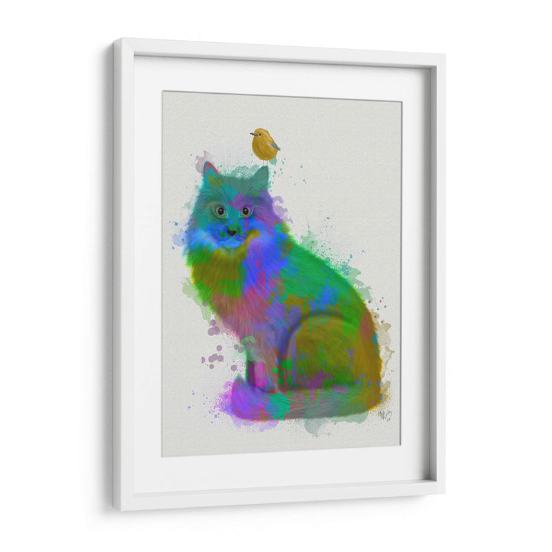 Cat Rainbow Splash 12 - Fab Funky | Cuadro decorativo de Canvas Lab