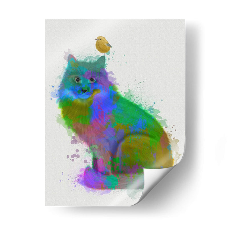 Cat Rainbow Splash 12 - Fab Funky | Cuadro decorativo de Canvas Lab