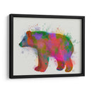 Bear Rainbow Splash 2 - Fab Funky | Cuadro decorativo de Canvas Lab