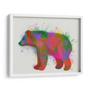 Bear Rainbow Splash 2 - Fab Funky | Cuadro decorativo de Canvas Lab