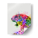 Splash De Arco Iris Leopardo 2 - Fab Funky | Cuadro decorativo de Canvas Lab