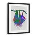 Splash Sloth Rainbow - Fab Funky | Cuadro decorativo de Canvas Lab