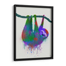 Splash Sloth Rainbow - Fab Funky | Cuadro decorativo de Canvas Lab