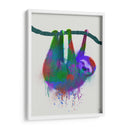 Splash Sloth Rainbow - Fab Funky | Cuadro decorativo de Canvas Lab